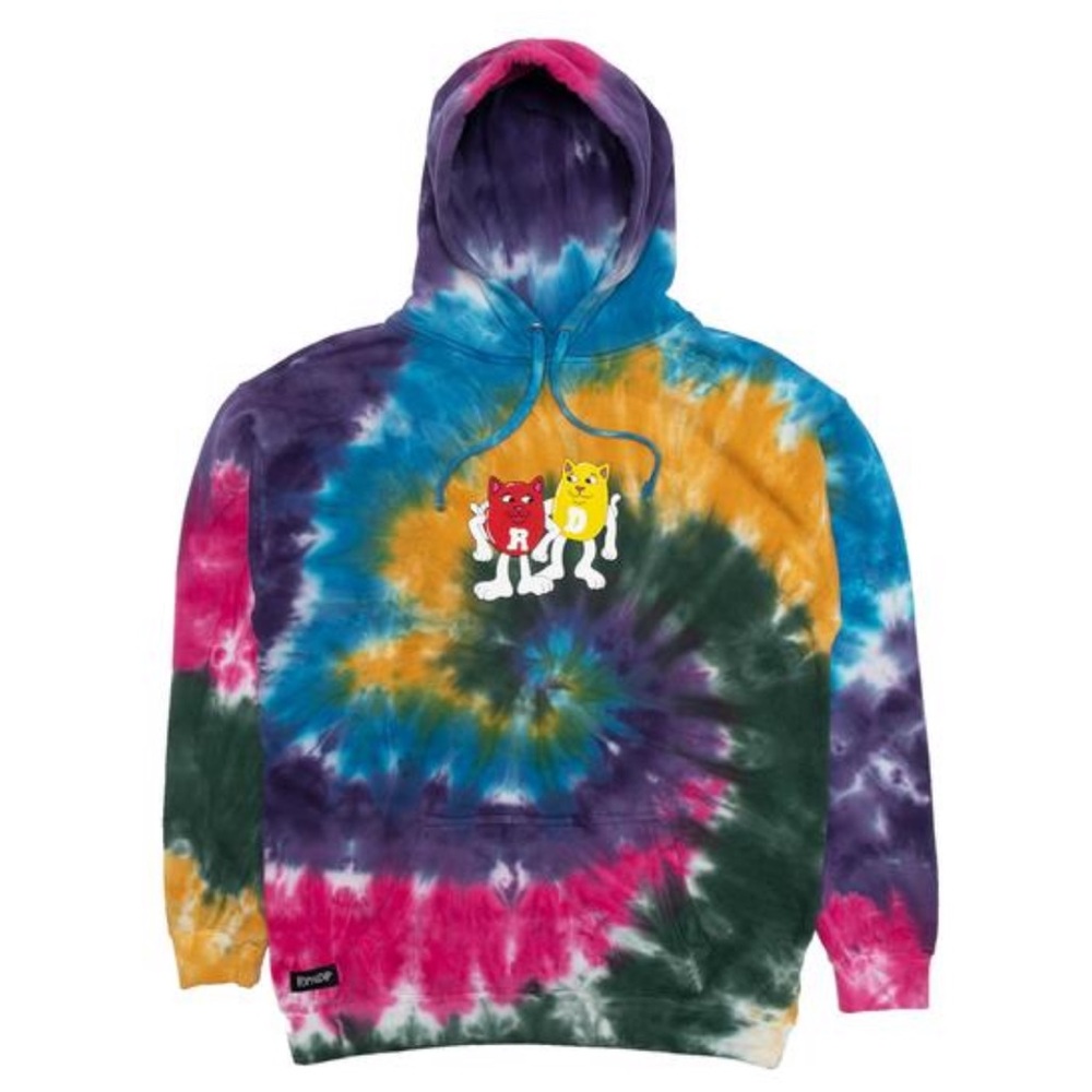 New RIPNDIP spiral tie dye hoodie